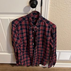 Jcrew, medium, slim shirt, red and black gingham